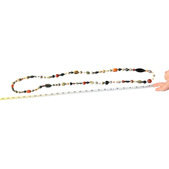 Handmade Semi-Precious Stone Necklace | Boho Natural Gemstone - Picture 13 of 14